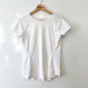 athleta lightspeed short sleeve tee white